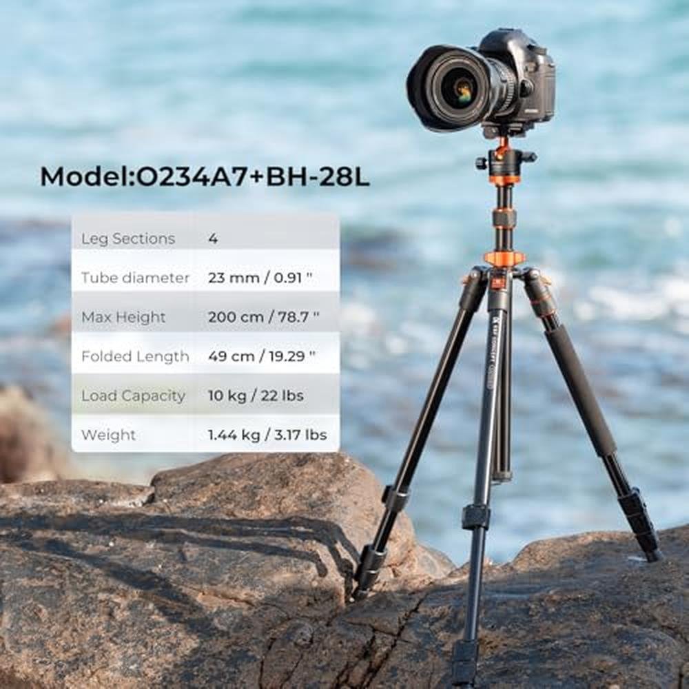 Tripod Concept: K&F CONCEPT 78 Inch Camera Tripod Compact – Close-up Detail