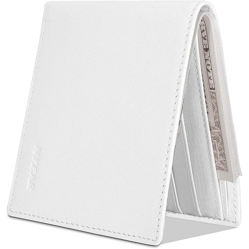 White Wallet: Nyear White Wallet Four Layers Conductive – Front View