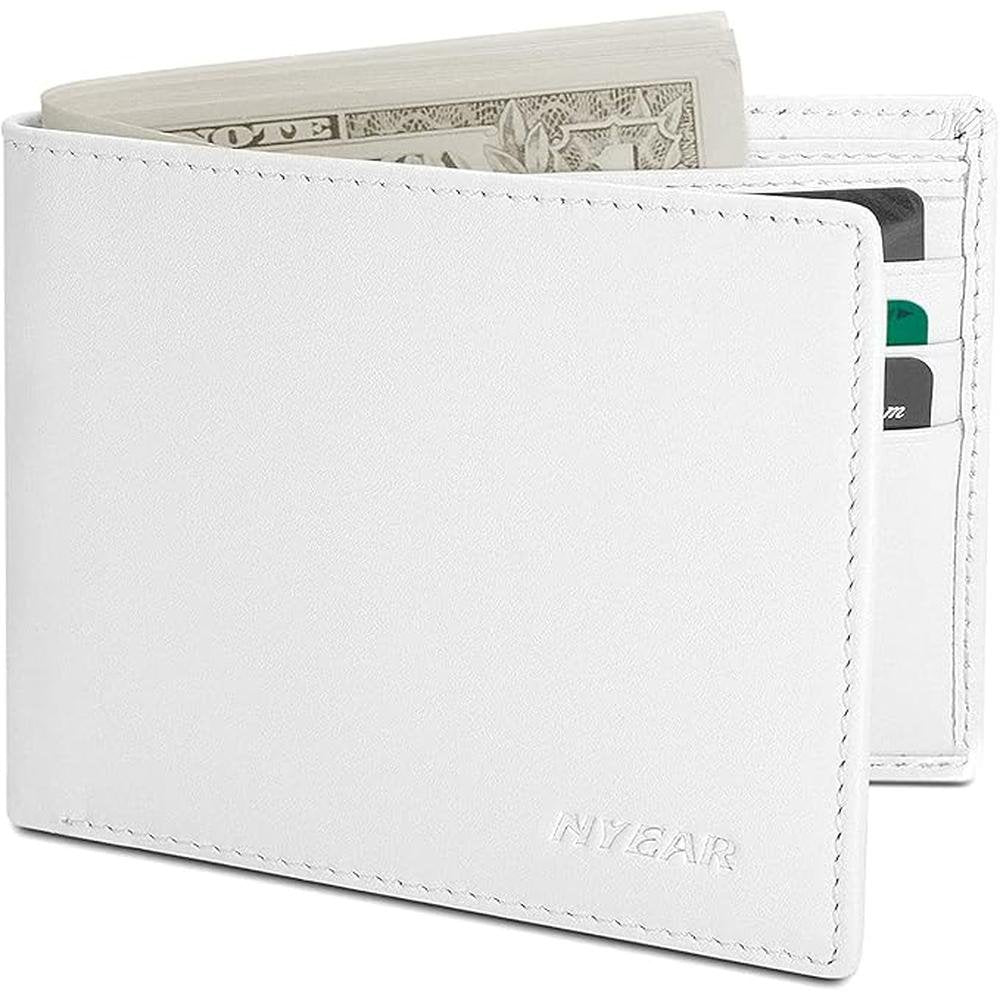 White Wallet: Nyear White Wallet Four Layers Conductive – Side View