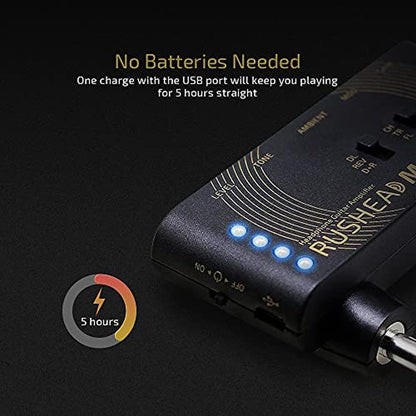 Valeton Rushead Max: Portable Pocket Guitar Bass Headphone – Packaging