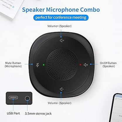 Speaker Speakerphone: Premium Wireless Conference Speaker – Close-up Detail