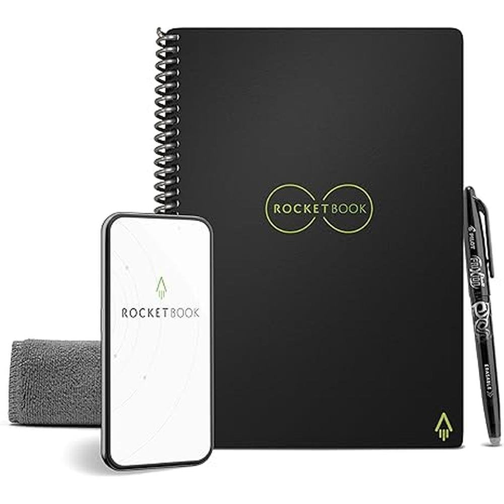 Rocketbook Core: Premium Reusable Spiral Notebook – Front View