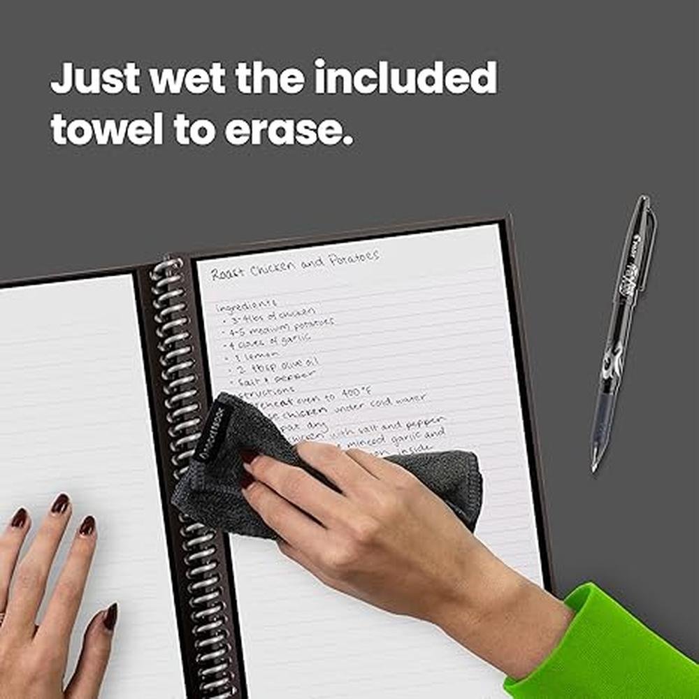 Rocketbook Core: Premium Reusable Spiral Notebook – Close-up Detail