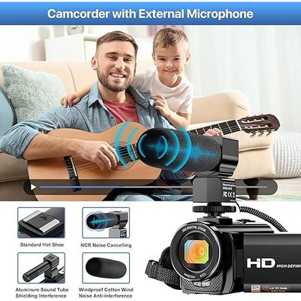 Camera Video Recorder: ALSONE FHD 1080p 24.0MP 3.0 Inch 270 – Size Reference