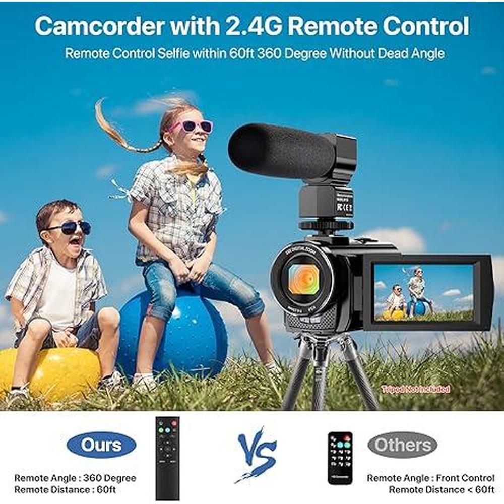 Camera Video Recorder: ALSONE FHD 1080p 24.0MP 3.0 Inch 270 – Additional Angle