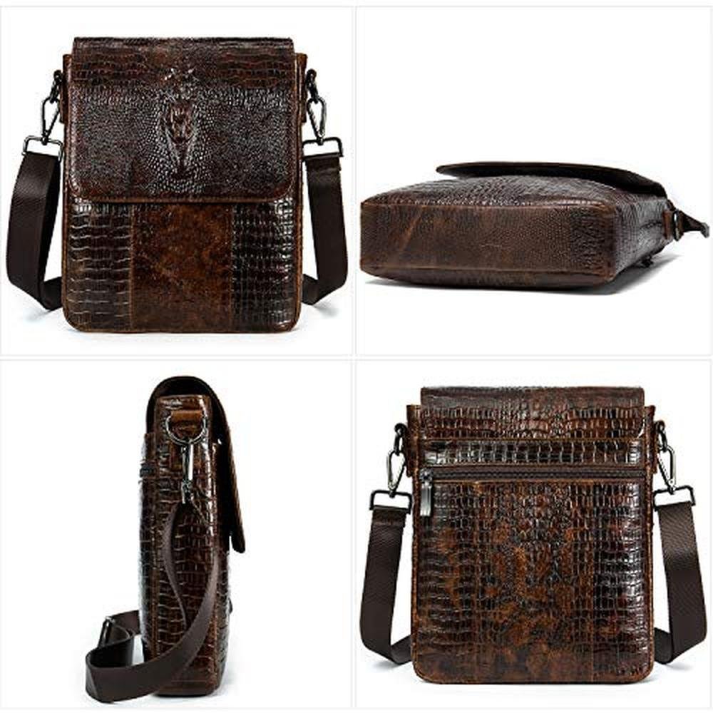 NIUCUNZH Leather Flap Messenger Bag – In Use