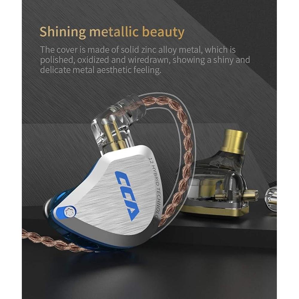 CCA C12 in-Ear Monitors: 5BA+1DD Hybrid HiFi Stereo Noise – Packaging
