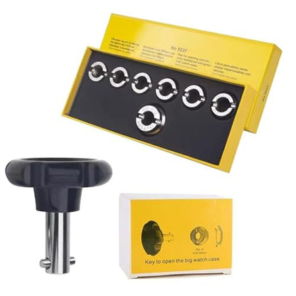 Watch Tool: Premium Watch Repair Kit with 7 Grooved Chucks – Front View