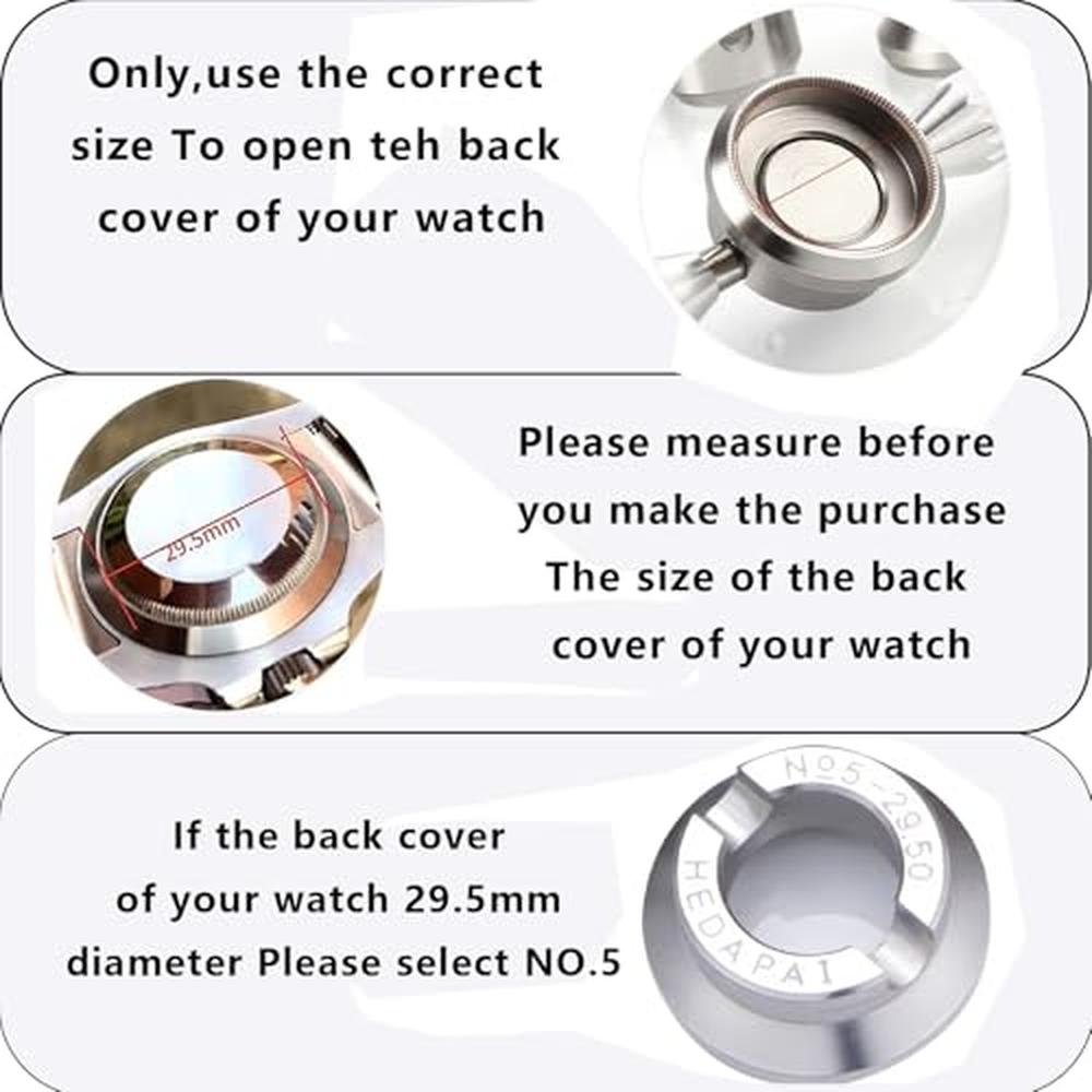 Watch Tool: Premium Watch Repair Kit with 7 Grooved Chucks – Close-up Detail