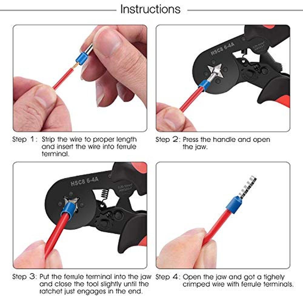 Wire Crimping Tools: Vanow Ferrule Crimping Plier Kit – In Use