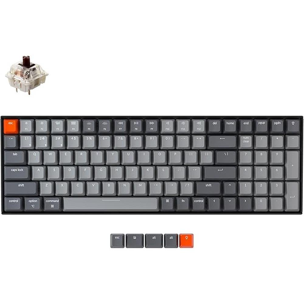 Keychron Layout: Keychron K4 96 Layout 100 Keys Wireless – Front View