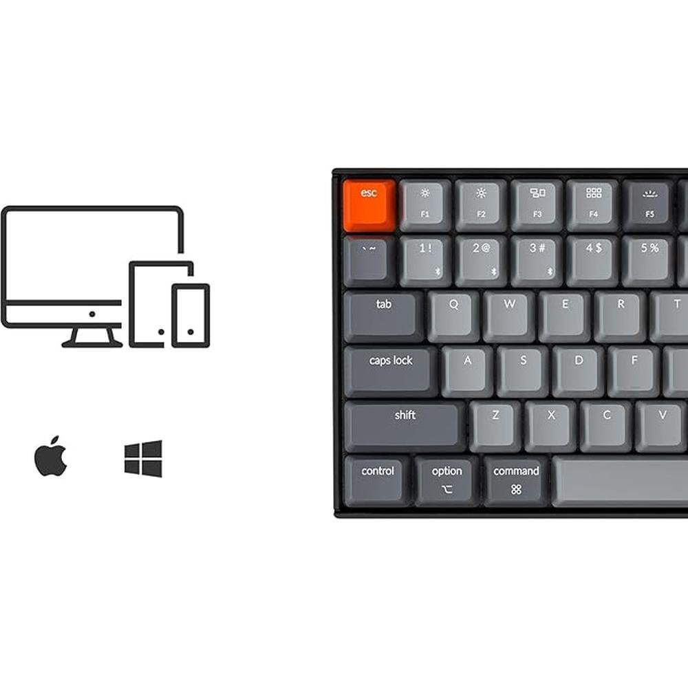 Keychron Layout: Keychron K4 96 Layout 100 Keys Wireless – Close-up Detail