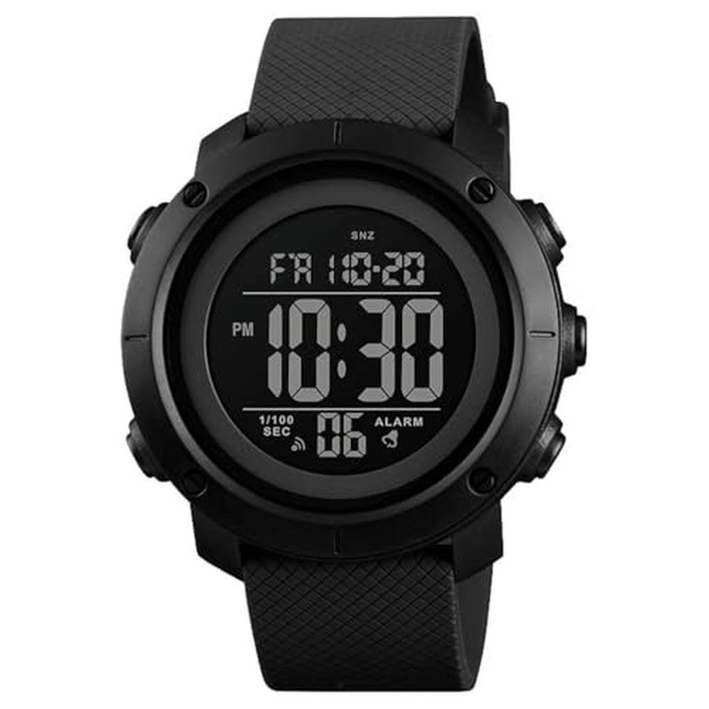 Digital Watch: Sports Waterproof Military Back Light Small – Front View