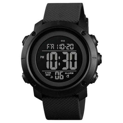 Digital Watch: Sports Waterproof Military Back Light Small – Front View