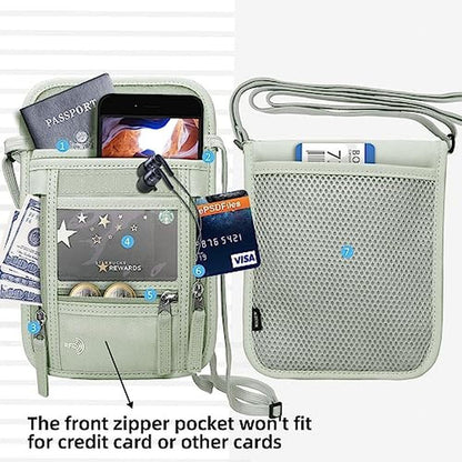 Neck Wallet: WALNEW Passport Holder Neck Pouch Travel – Packaging