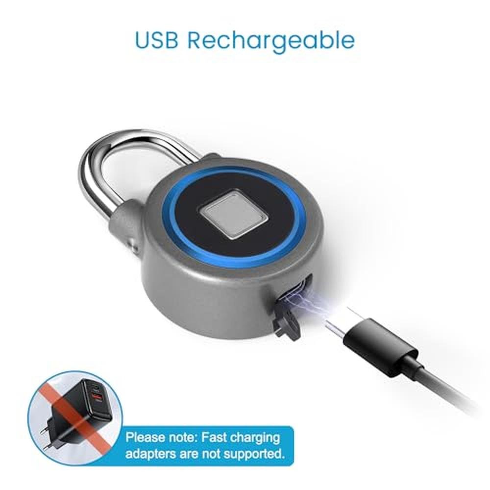 Fingerprint Padlock: MEGAFEIS Bluetooth Lock – In Use