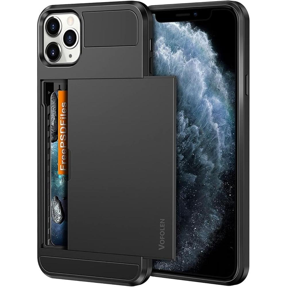 Vofolen Case for iPhone 11 Pro Case Wallet Credit Card – Front View