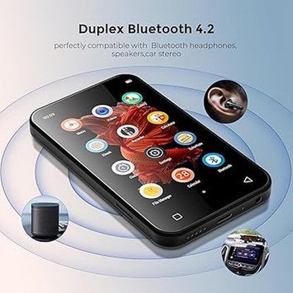 MP3 Player: Timmkoo 72GB with Bluetooth 4.0 – Side View