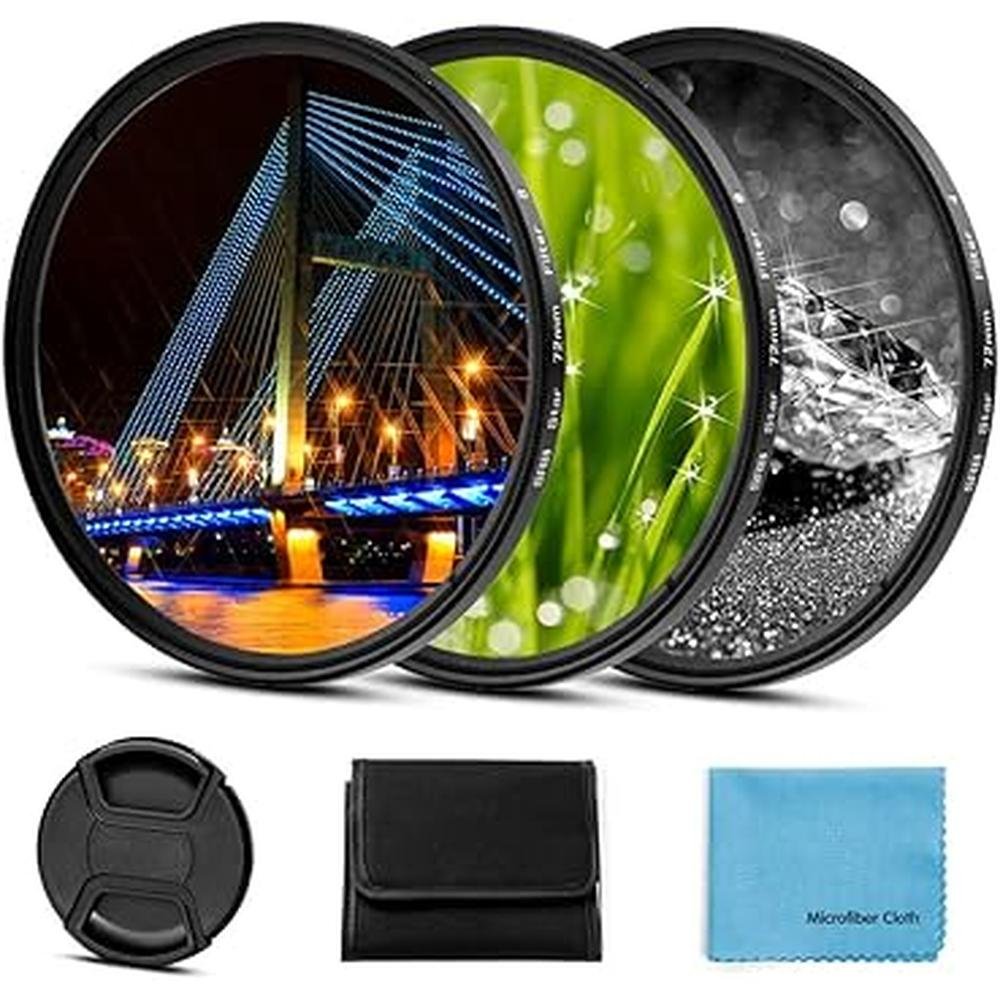 Star Filter: Sedremm 82mm Starburst Lens Filter – Front View