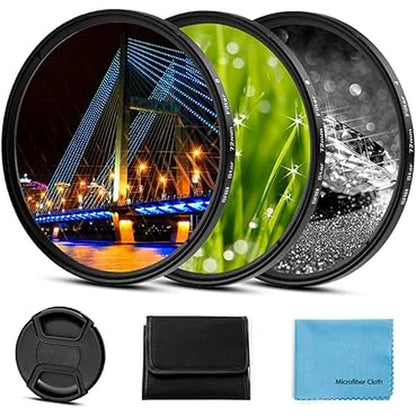 Star Filter: Sedremm 82mm Starburst Lens Filter – Front View