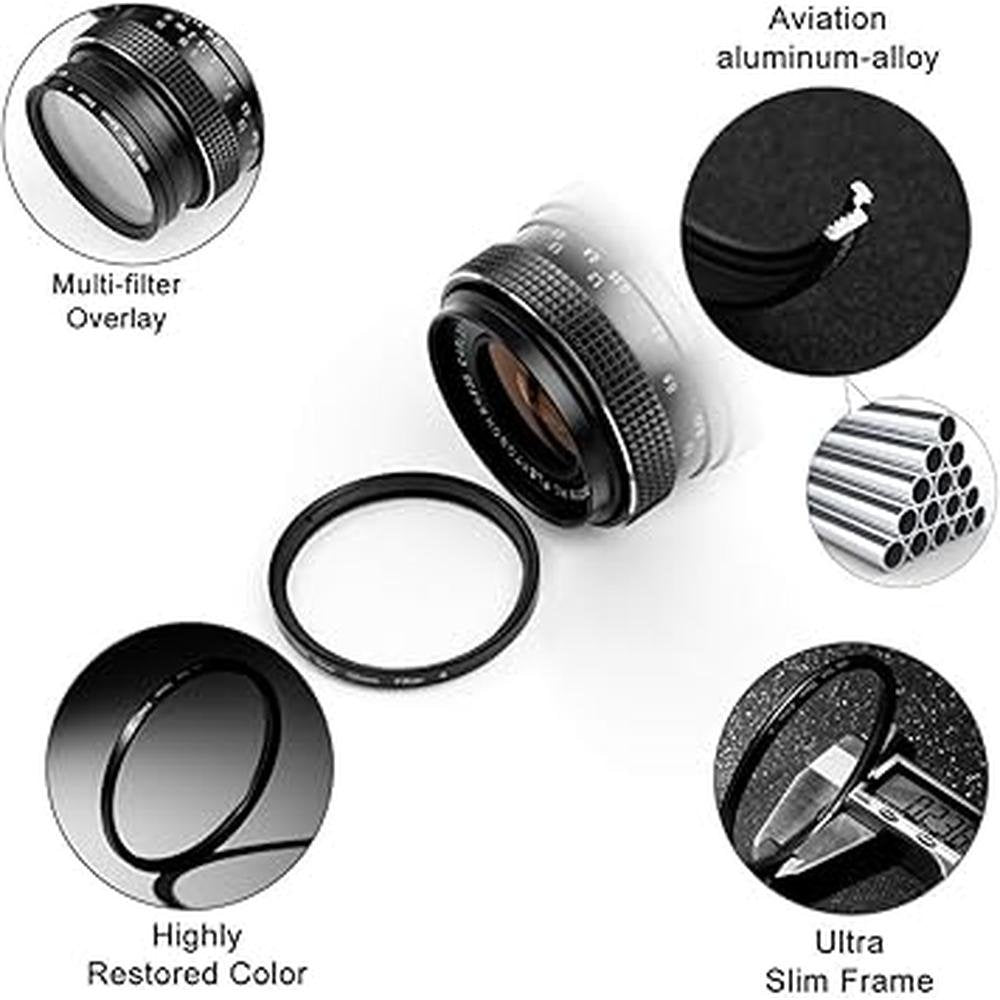 Star Filter: Sedremm 82mm Starburst Lens Filter – Side View