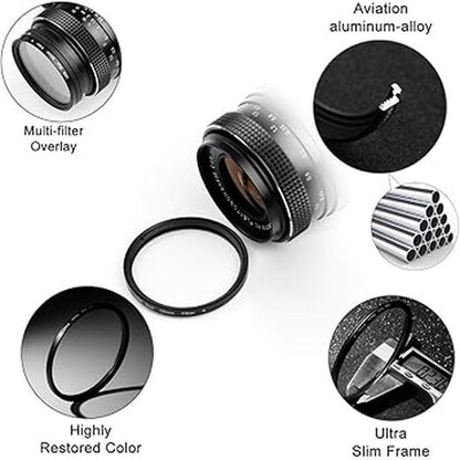 Star Filter: Sedremm 82mm Starburst Lens Filter – Side View