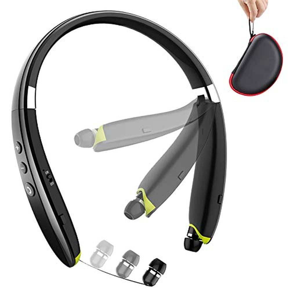 Bluetooth Headphones: Beartwo Upgraded Foldable Wireless – Front View