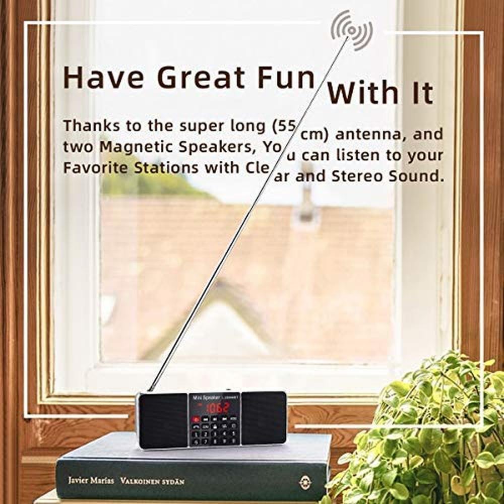 Radio Prunus: PRUNUS J-288 Portable AM FM Radio with – Close-up Detail