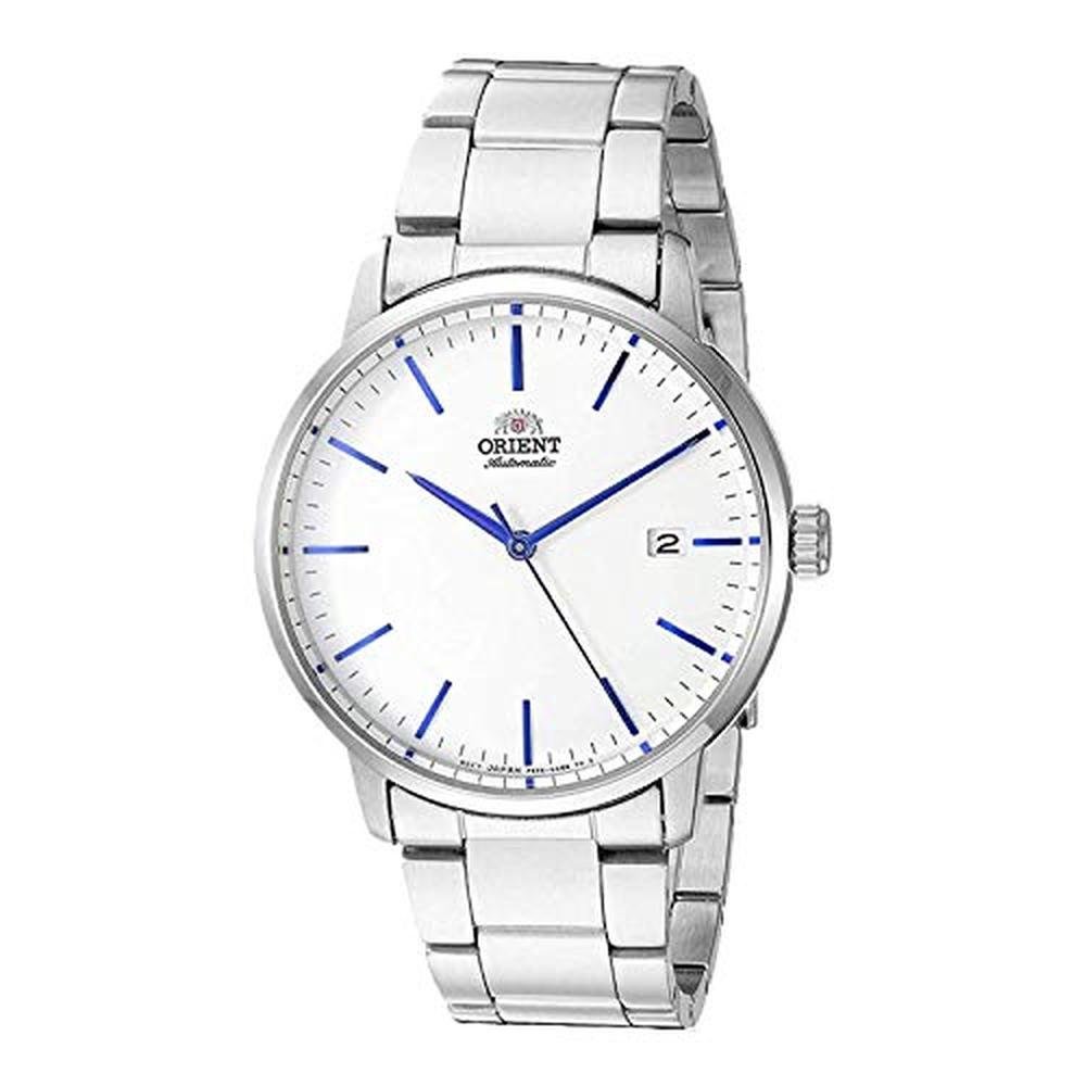 Premium Automatic Watches: Orient RA-AC0E 40mm White Dial – Front View