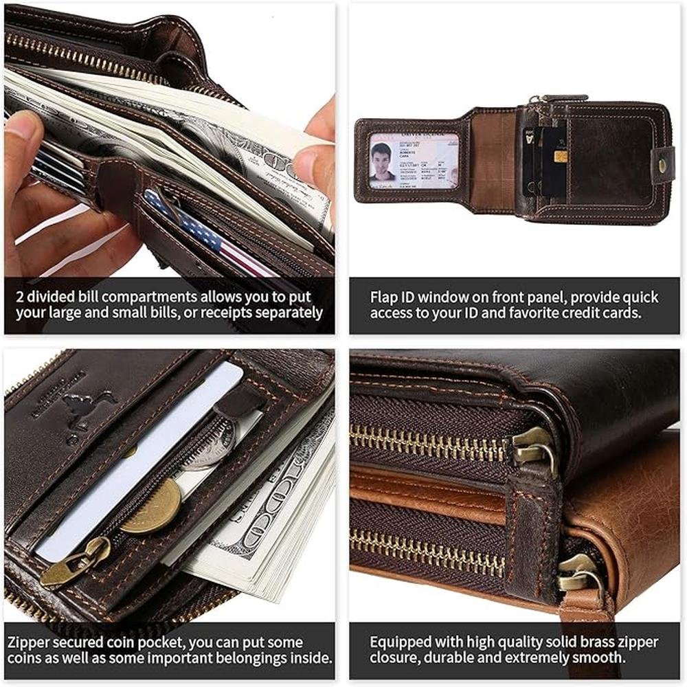 Ming Clan: Luxury RFID Blocking Leather Wallet – Packaging
