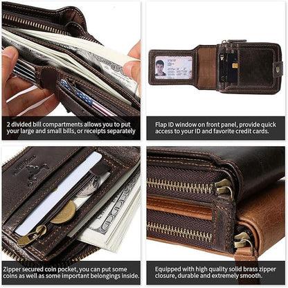 Ming Clan: Luxury RFID Blocking Leather Wallet – Packaging