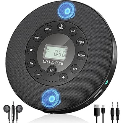 Player Lukasa: Premium Bluetooth CD Player with Built-in – Front View