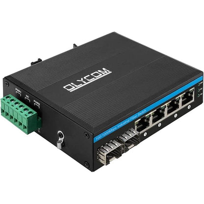 Gigabit Switch 4 Ports Industrial Ethernet Converter – Front View