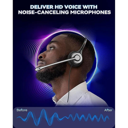 Wantek RJ9 Telephone Headset with Microphone Noise – Packaging