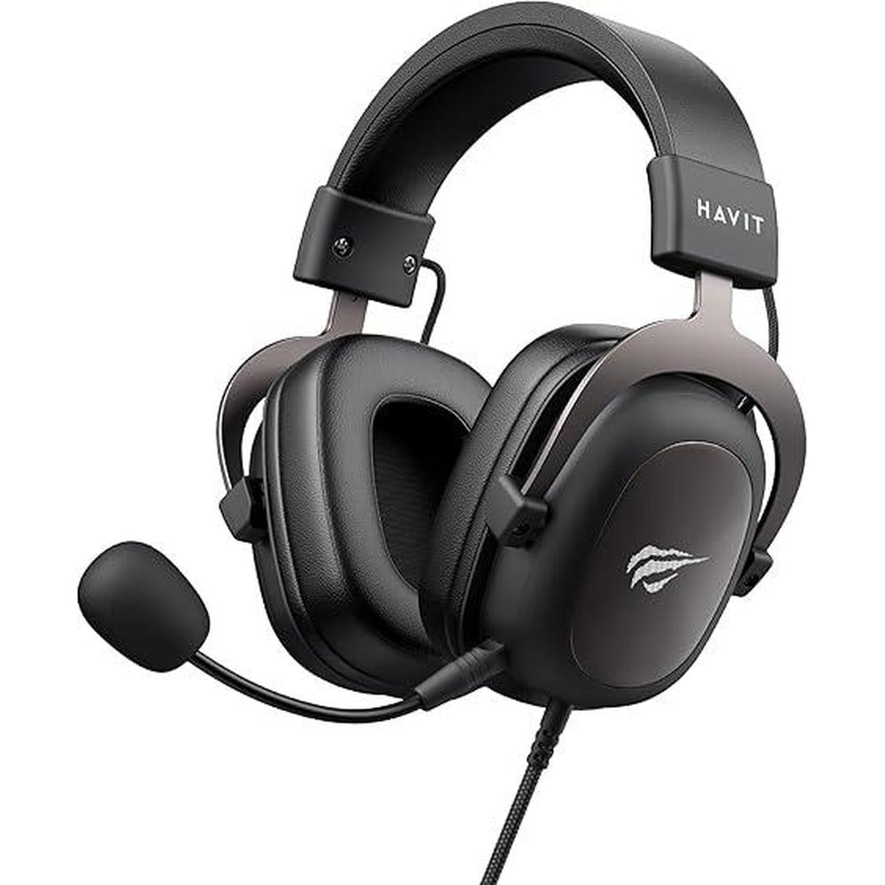 Gaming Mic: HAVIT H2002D 50mm Drivers Surround Sound PS5 – Front View