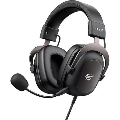 Gaming Mic: HAVIT H2002D 50mm Drivers Surround Sound PS5 – Front View