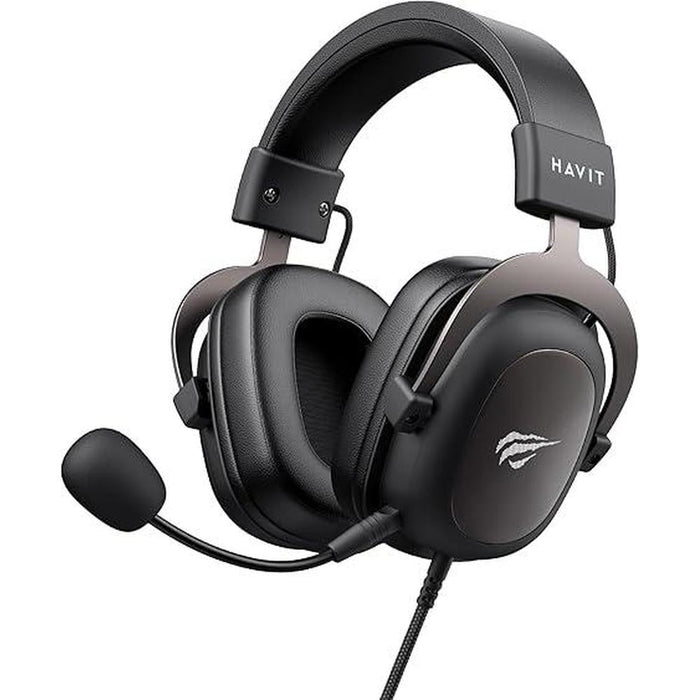 Gaming Mic: HAVIT H2002D 50mm Drivers Surround Sound PS5 – Front View