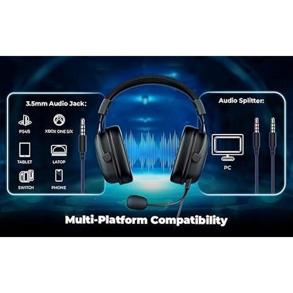 Gaming Mic: HAVIT H2002D 50mm Drivers Surround Sound PS5 – In Use