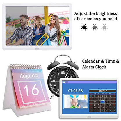 Digital Frame: Atatat 10 Inch IPS Screen Digital Photo Frame – Side View
