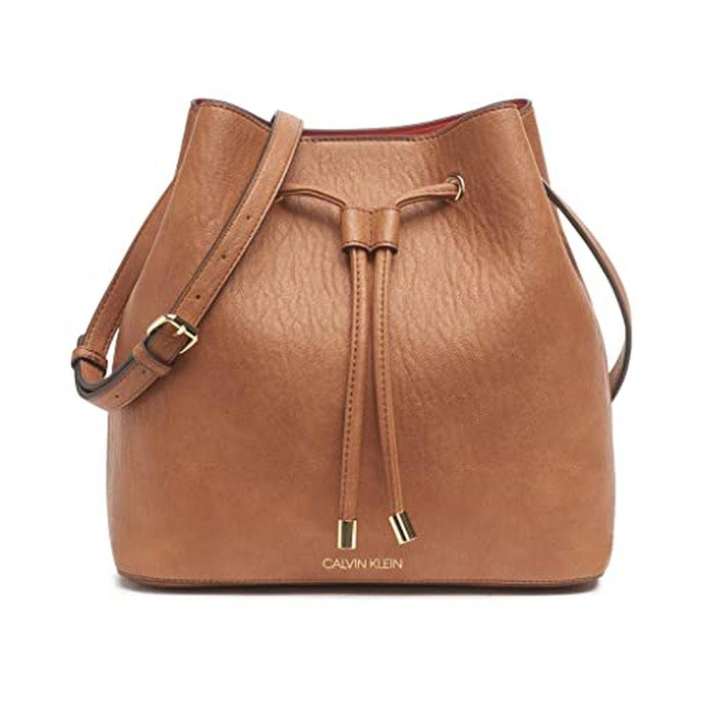 Calvin Klein Gabrianna Novelty Bucket Shoulder Bag – Front View