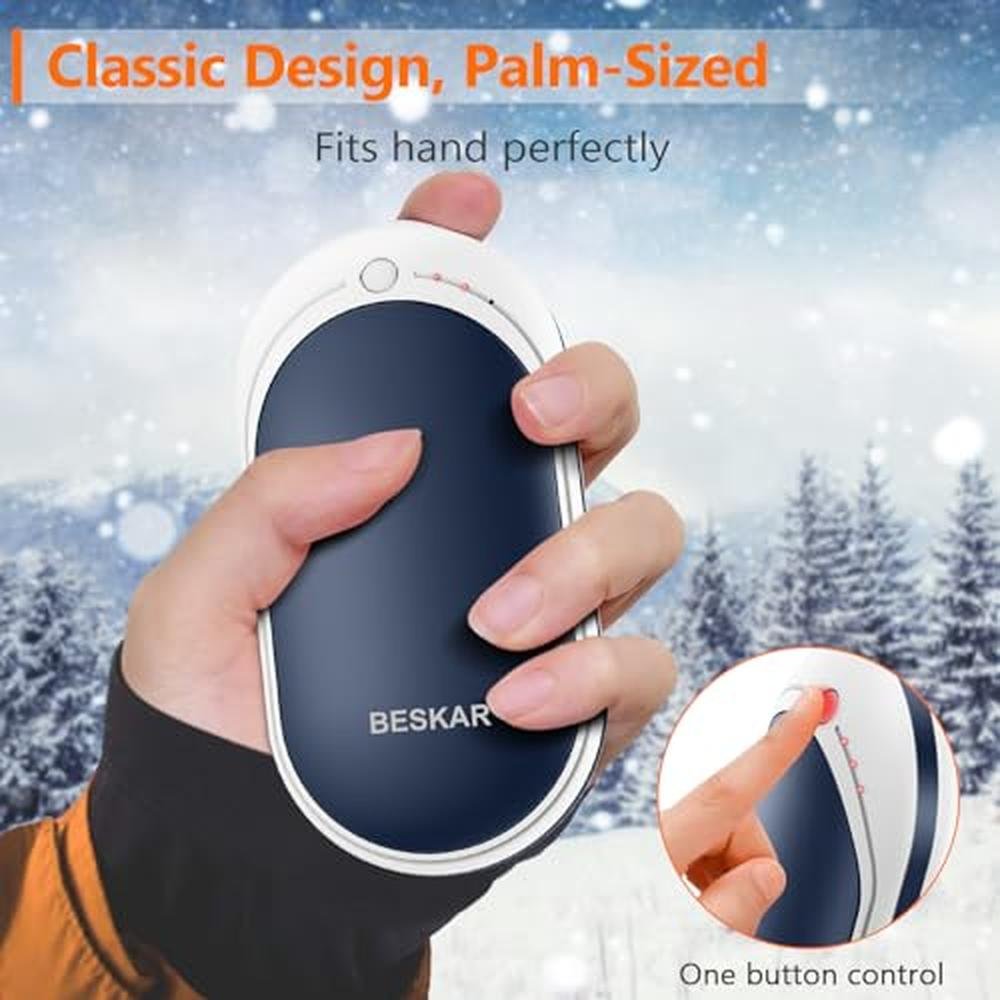 Hand Warmer: BESKAR Rechargeable 5200mAh Electric Hand – In Use
