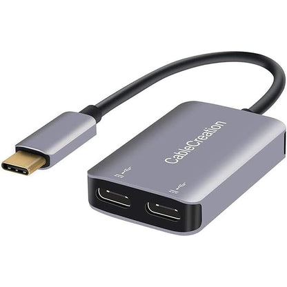 CableCreation USB Type C Splitter – Front View