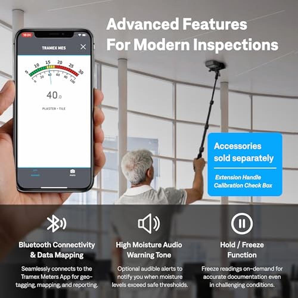 Moisture Tramex Encounter ME5 Pinless Meter for Measuring – Packaging