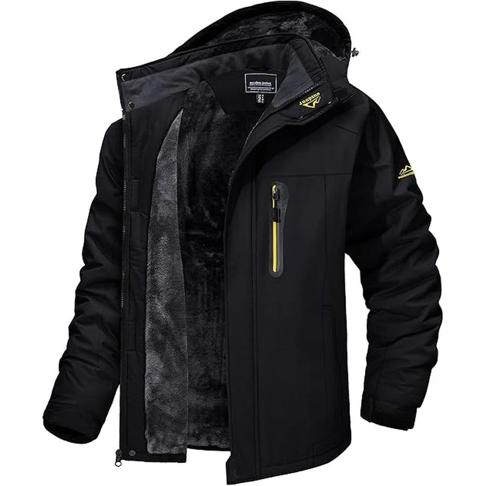 TACVASEN Men's Winter Ski Jacket – Front View