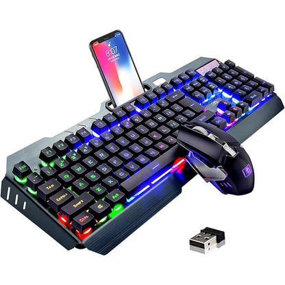 Wireless Gaming Keyboard Mouse – Front View