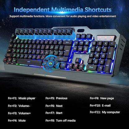 Wireless Gaming Keyboard Mouse – Close-up Detail
