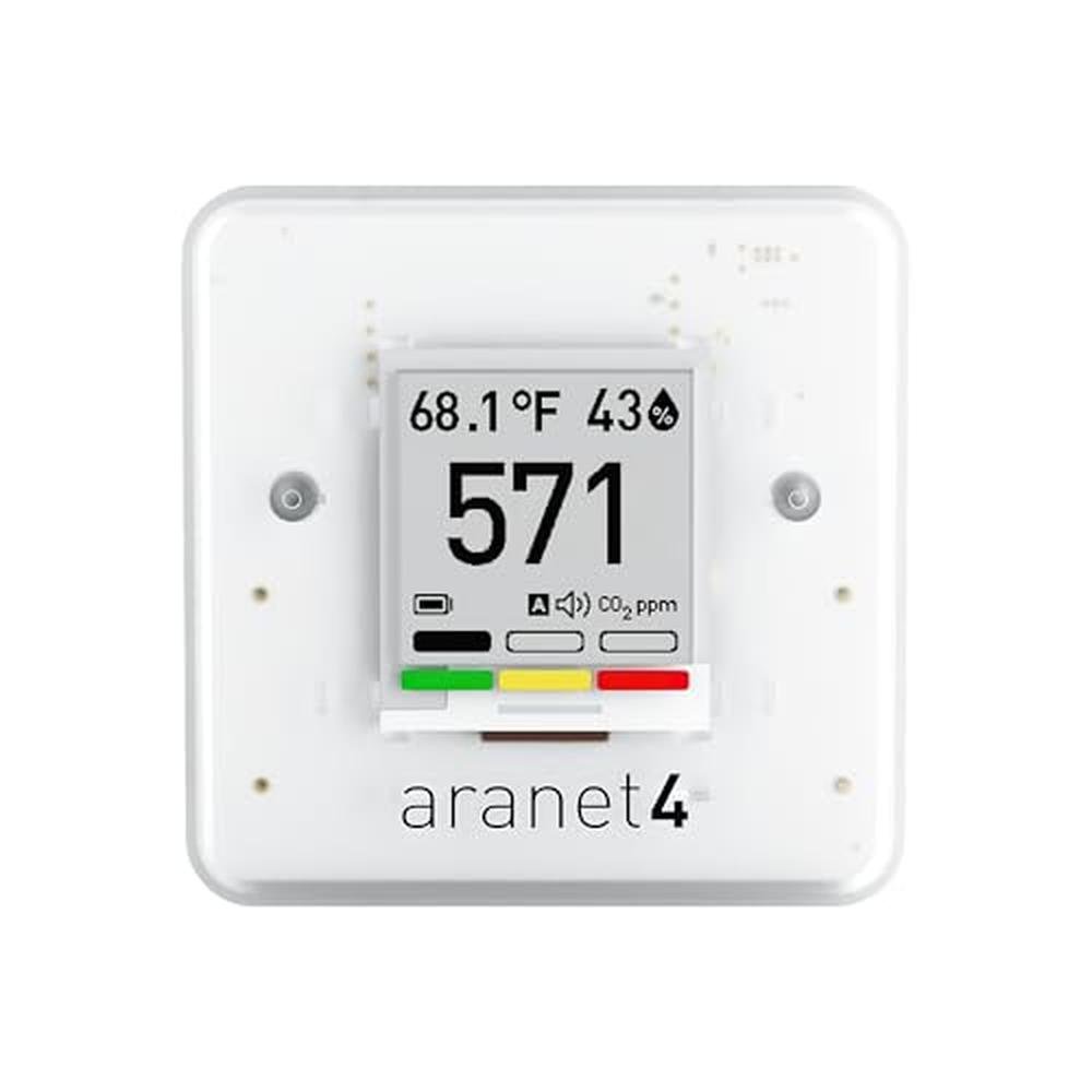 SAF Aranet4 Home: Wireless Indoor Air Quality Monitor for – Front View