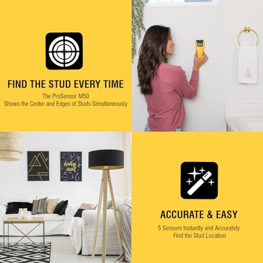 Sensors Stud Finder: Franklin Sensors ProSensor M50 Wood – Packaging