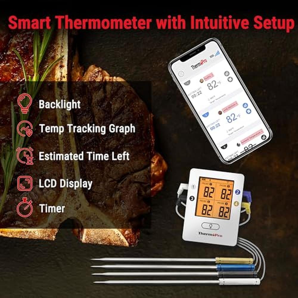Meat Thermometer: ThermoPro TP25 650FT Wireless Digital – Packaging