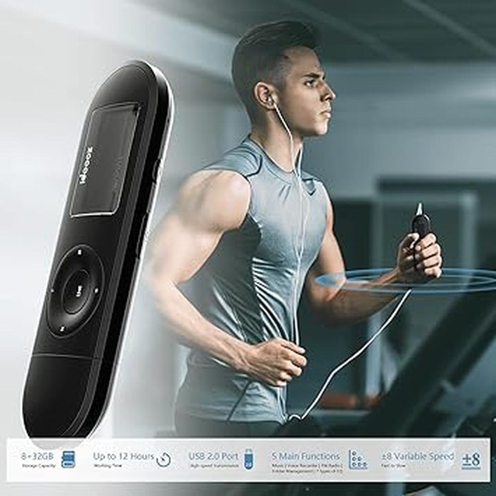 MP3 Player: Idooz U2 8GB Music Player with FM Radio – Close-up Detail